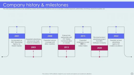 Advertising Solutions Company Details Ppt PowerPoint Presentation Complete Deck With Slides