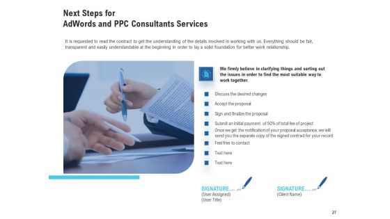 Adwords And PPC Management Services Proposal Ppt PowerPoint Presentation Complete Deck With Slides