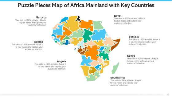 Africa Mainland Puzzle Pieces Ppt PowerPoint Presentation Complete Deck With Slides