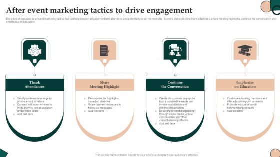 After Event Marketing Tactics To Drive Engagement Portrait PDF After Event Marketing Tactics To Drive Engagement Portrait PDF