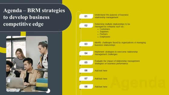 Agenda BRM Strategies To Develop Business Competitive Edge Download PDF Agenda BRM Strategies To Develop Business Competitive Edge Download PDF