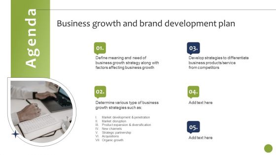 Agenda Business Growth And Brand Development Plan Template PDF Agenda Business Growth And Brand Development Plan Template PDF