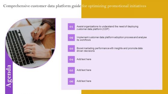 Agenda Comprehensive Customer Data Platform Guide Optimizing Promotional Initiatives Topics PDF Agenda Comprehensive Customer Data Platform Guide Optimizing Promotional Initiatives Topics PDF