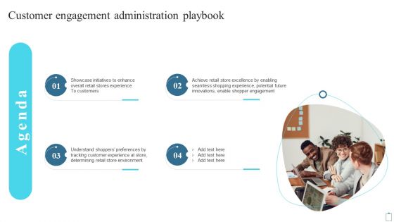 Agenda Customer Engagement Administration Playbook Graphics PDF