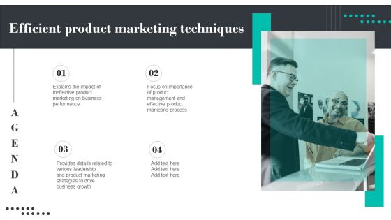 Agenda Efficient Product Marketing Techniques Download PDF Agenda Efficient Product Marketing Techniques Download PDF