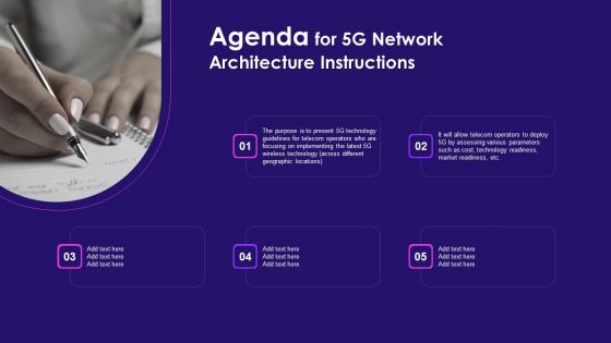 Agenda For 5G Network Architecture Instructions Download PDF Agenda For 5G Network Architecture Instructions Download PDF