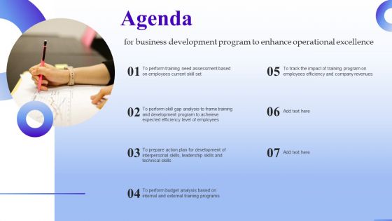 Agenda For Business Development Program To Enhance Operational Excellence Clipart PDF Agenda For Business Development Program To Enhance Operational Excellence Clipart PDF