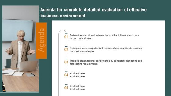 Agenda For Complete Detailed Evaluation Of Effective Business Environment Portrait PDF Agenda For Complete Detailed Evaluation Of Effective Business Environment Portrait PDF