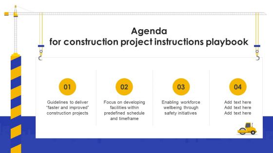 Agenda For Construction Project Instructions Playbook Graphics PDF Agenda For Construction Project Instructions Playbook Graphics PDF
