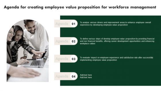 Agenda For Creating Employee Value Proposition For Workforce Management Template PDF Agenda For Creating Employee Value Proposition For Workforce Management Template PDF