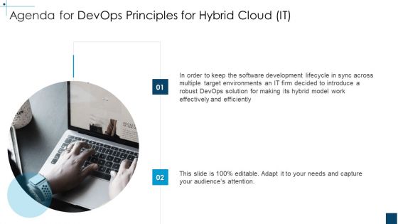 Agenda For Devops Principles For Hybrid Cloud IT Ideas PDF