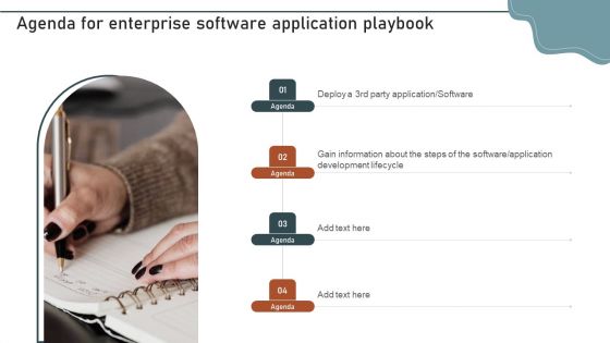 Agenda For Enterprise Software Application Playbook Download PDF Agenda For Enterprise Software Application Playbook Download PDF