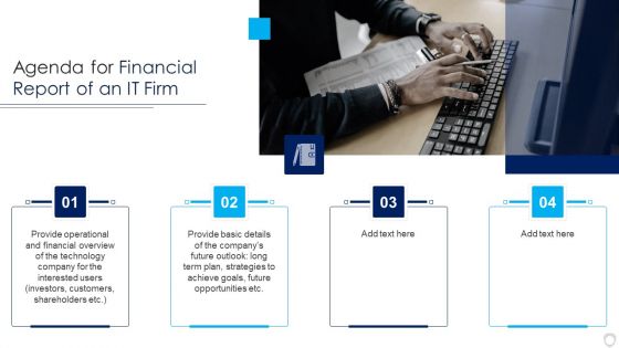 Agenda For Financial Report Of An IT Firm Professional PDF Agenda For Financial Report Of An IT Firm Professional PDF