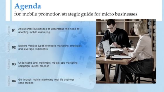 Agenda For Mobile Promotion Strategic Guide For Micro Businesses Professional PDF Agenda For Mobile Promotion Strategic Guide For Micro Businesses Professional PDF