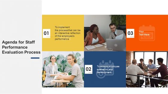 Agenda For Staff Performance Evaluation Process Structure PDF