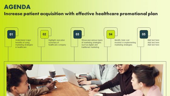Agenda Increase Patient Acquisition With Effective Healthcare Promotional Plan Clipart PDF Agenda Increase Patient Acquisition With Effective Healthcare Promotional Plan Clipart PDF