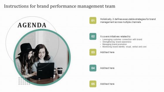 Agenda Instructions For Brand Performance Management Team Structure PDF Agenda Instructions For Brand Performance Management Team Structure PDF