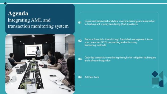 Agenda Integrating AML And Transaction Monitoring System Guidelines PDF Agenda Integrating AML And Transaction Monitoring System Guidelines PDF