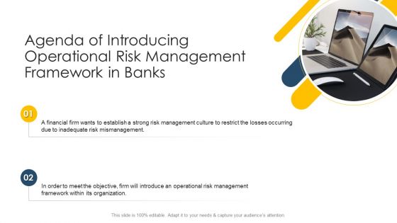 Agenda Of Introducing Operational Risk Management Framework In Banks Topics PDF