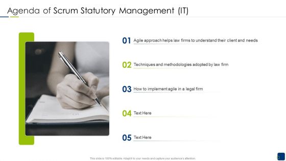Agenda Of Scrum Statutory Management IT Guidelines PDF