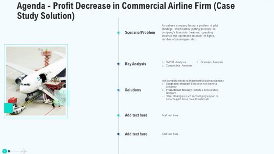 Agenda Profit Decrease In Commercial Airline Firm Case Study Solution Introduction PDF