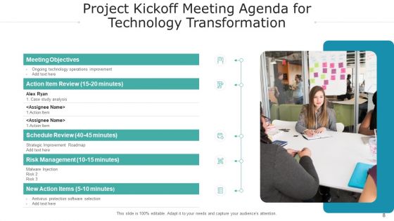 Agenda Project Commencement Technical Roadmap Ppt PowerPoint Presentation Complete Deck With Slides