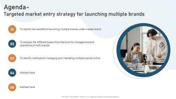 Agenda Targeted Market Entry Strategy For Launching Multiple Brands Diagrams PDF Agenda Targeted Market Entry Strategy For Launching Multiple Brands Diagrams PDF