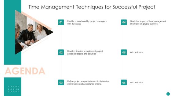 Agenda Time Management Techniques For Successful Project Clipart PDF Agenda Time Management Techniques For Successful Project Clipart PDF