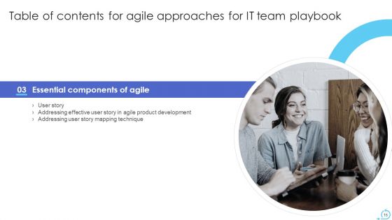 Agile Approaches For IT Team Playbook Ppt PowerPoint Presentation Complete With Slides