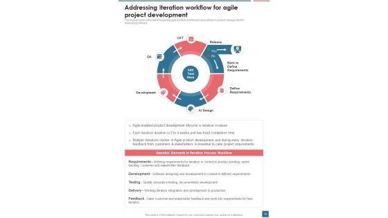 Agile Framework Playbook For Project Management Template