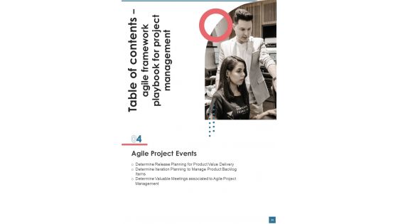 Agile Framework Playbook For Project Management Template