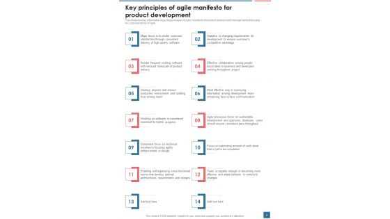 Agile Framework Playbook For Project Management Template