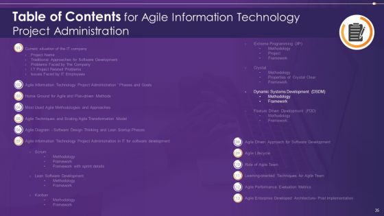 Agile Information Technology Project Administration Ppt PowerPoint Presentation Complete Deck With Slides