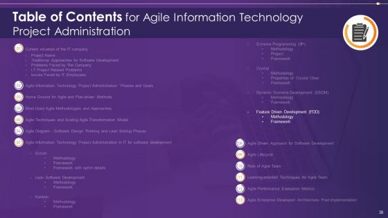 Agile Information Technology Project Administration Ppt PowerPoint Presentation Complete Deck With Slides