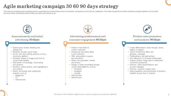 Agile Marketing Strategy Ppt PowerPoint Presentation Complete Deck With Slides