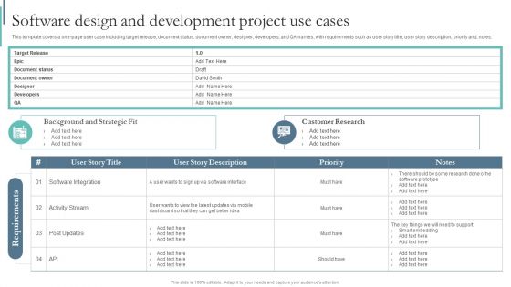 Agile Playbook For Program Designers Software Design And Development Project Use Cases Ppt Inspiration Influencers PDF Agile Playbook For Program Designers Software Design And Development Project Use Cases Ppt Inspiration Influencers PDF