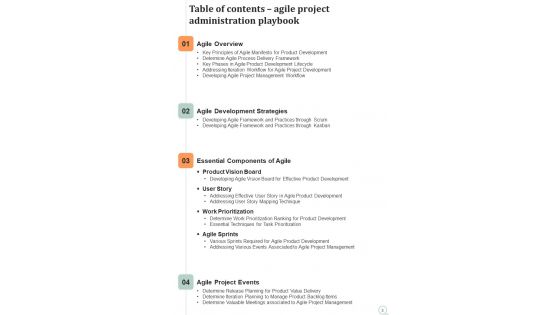 Agile Project Administration Playbook Template
