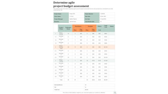 Agile Project Administration Playbook Template