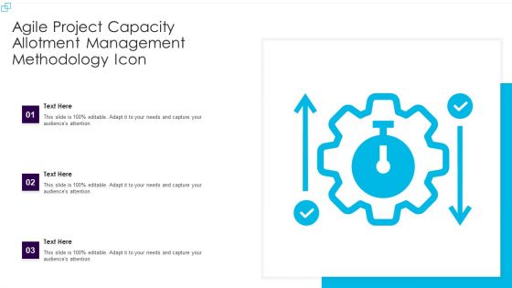 Agile Project Capacity Allotment Management Methodology Icon Information PDF