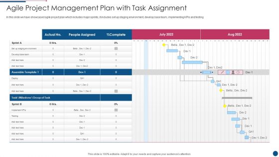 Agile Project Management Plan With Task Assignment Clipart PDF Agile Project Management Plan With Task Assignment Clipart PDF