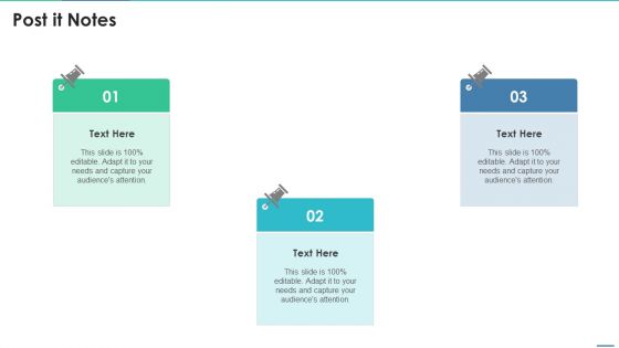 Agile Project Team Delegation IT Post It Notes Structure PDF