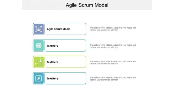Agile Scrum Model Ppt PowerPoint Presentation Summary Templates Cpb