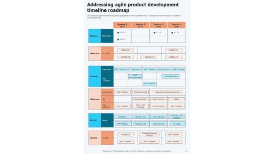 Agile Software Development Lifecycle Playbook Template