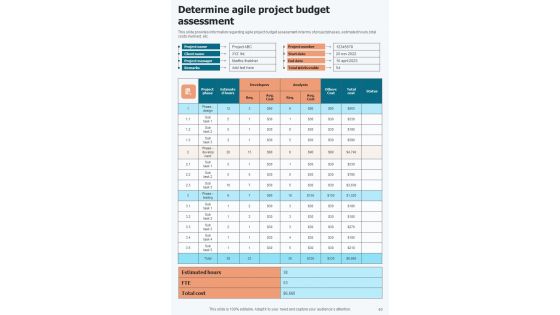 Agile Software Development Lifecycle Playbook Template