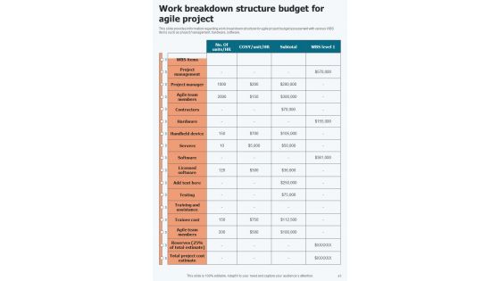 Agile Software Development Lifecycle Playbook Template
