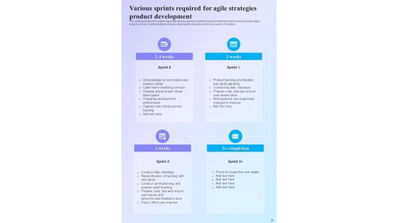 Agile Strategies Playbook Template