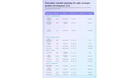 Agile Strategies Playbook Template