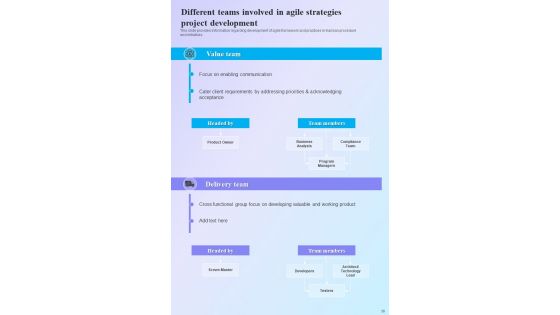 Agile Strategies Playbook Template