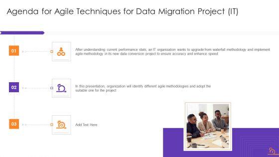 Agile Techniques For Data Migration Project IT Ppt PowerPoint Presentation Complete Deck With Slides