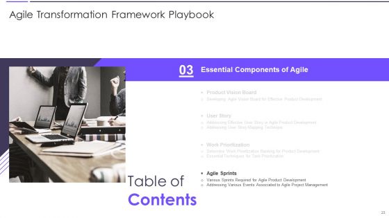 Agile Transformation Framework Playbook Ppt PowerPoint Presentation Complete Deck With Slides